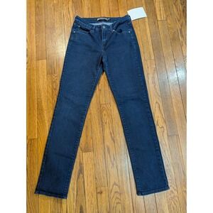 Levis Red Tab Demi Curve Classic Rise Slim Leg Dark Wash Stretch Jeans Size 28